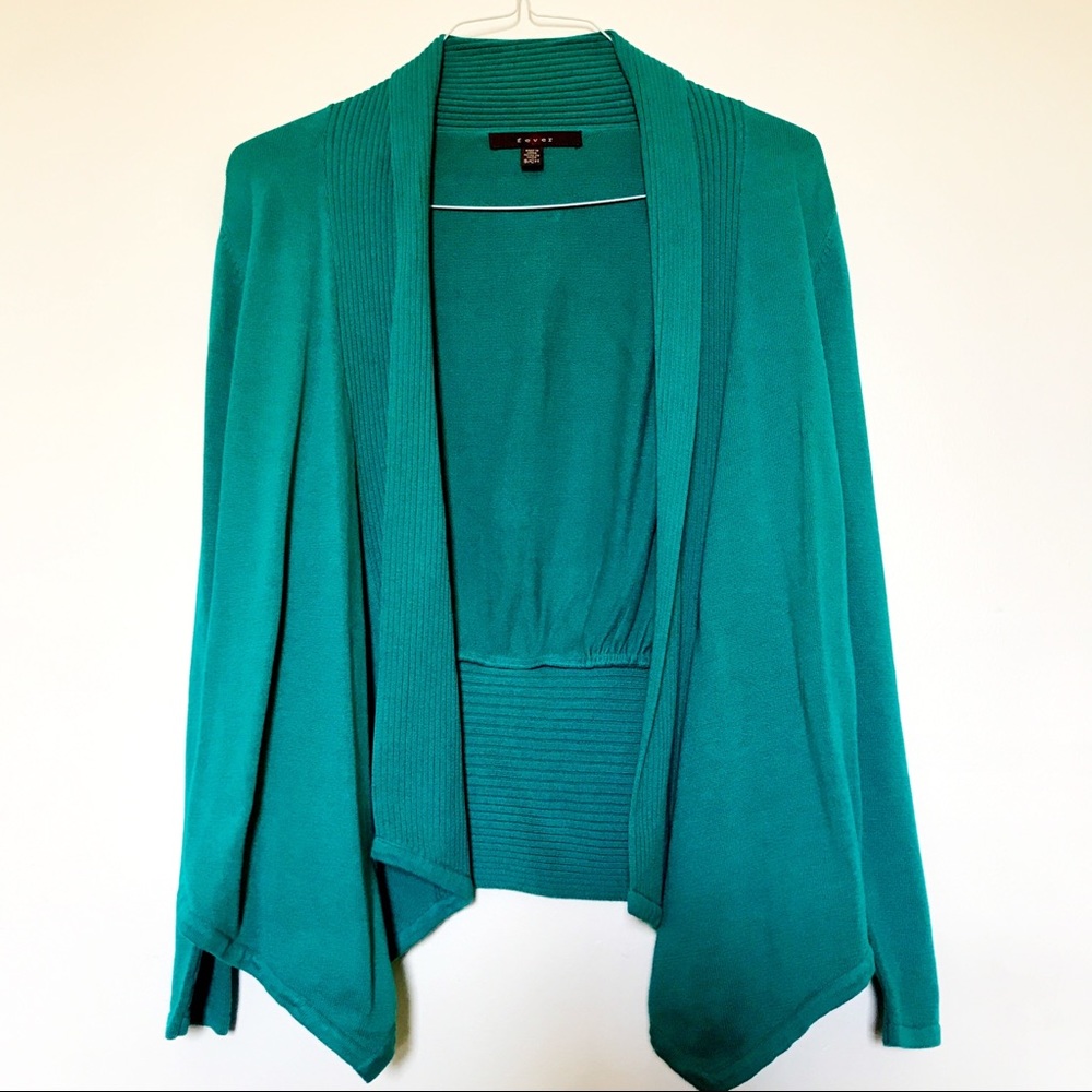 Fever Teal Knit Cardigan Wrap S